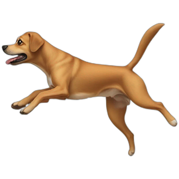 Chien salto emoji