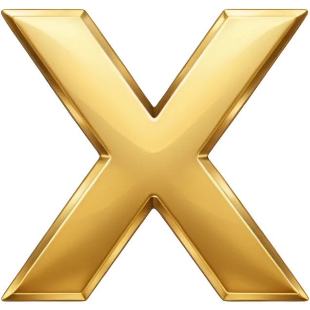 X letter smilling emoji