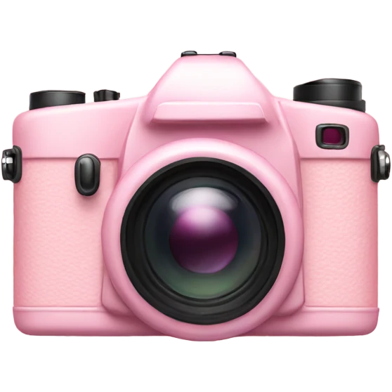Pastel pink camera emoji