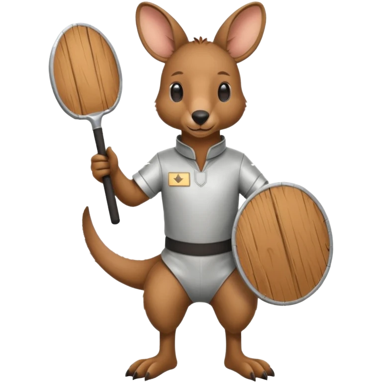 Kangaroo fencing   emoji