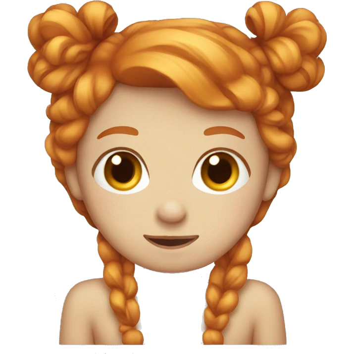 Ginger with bow emoji