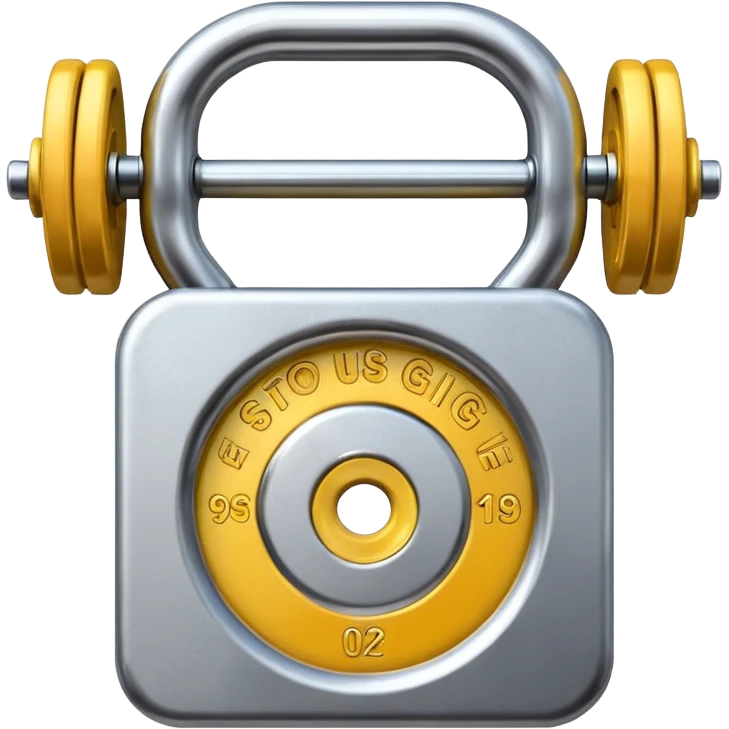 weight gym no human emoji