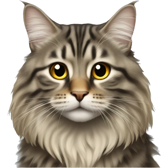 longhair tabby emoji