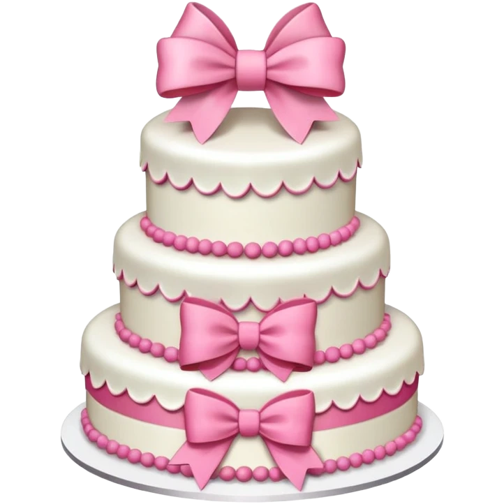 Cake with bows emoji