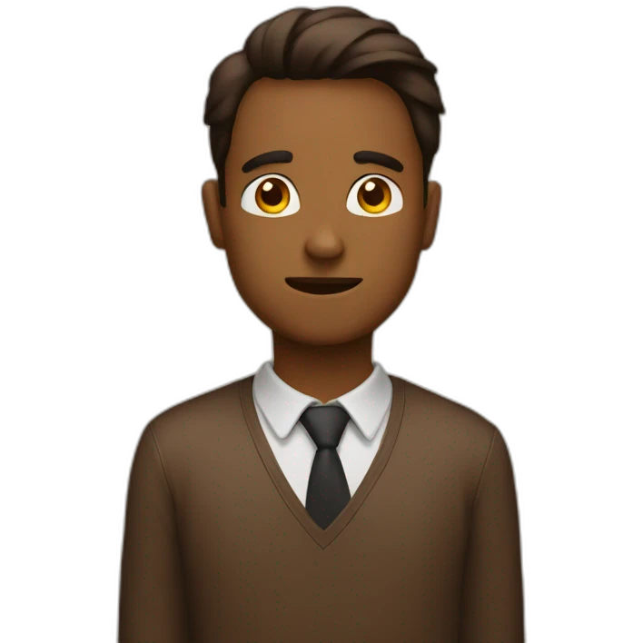 static brown emoji