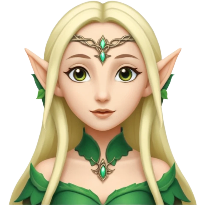 elf woman elegant ears fantasy. emoji