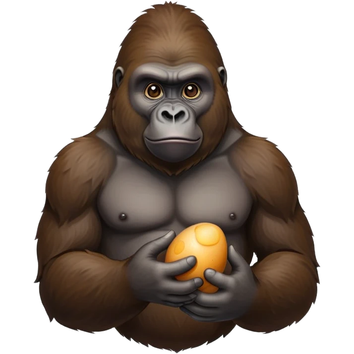 gorilla con uovo emoji