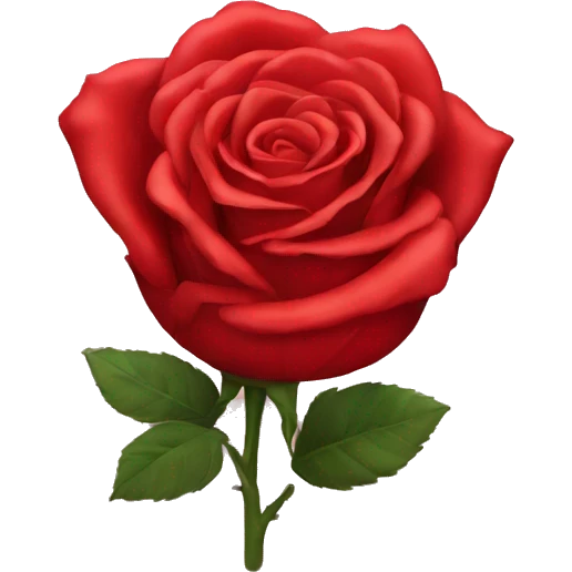Red rose emoji