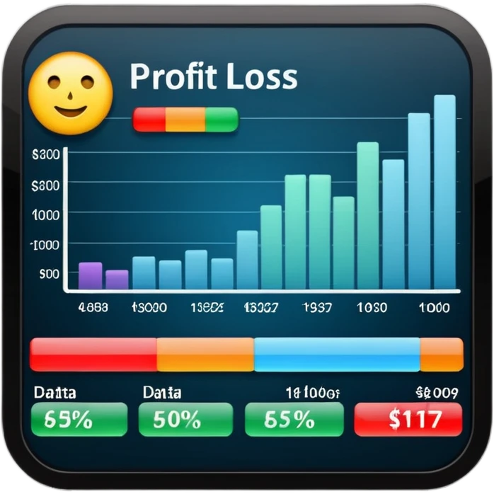 profit and loss chat stocks emoji
