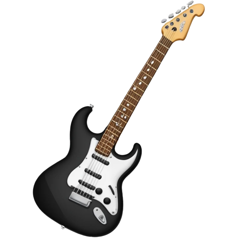 Bana elektronik gitar emojisi yap ama bir tane yüz emojisinin elinde olsun elektronik gitar siyah olsun  emoji