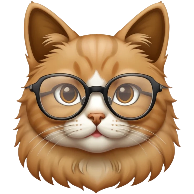 glasses cute cat emoji