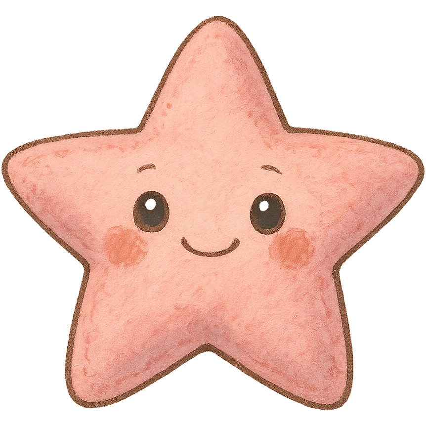 cute pink star emoji