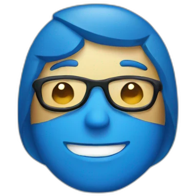 design man blue emoji