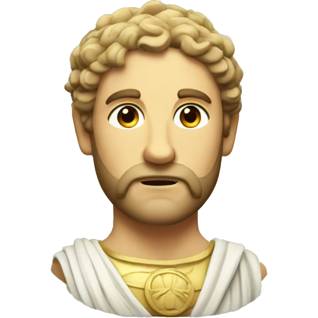 Greek god with small leaf laurel crown emoji