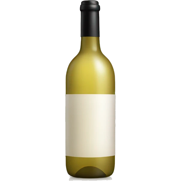 White wine bottle emoji