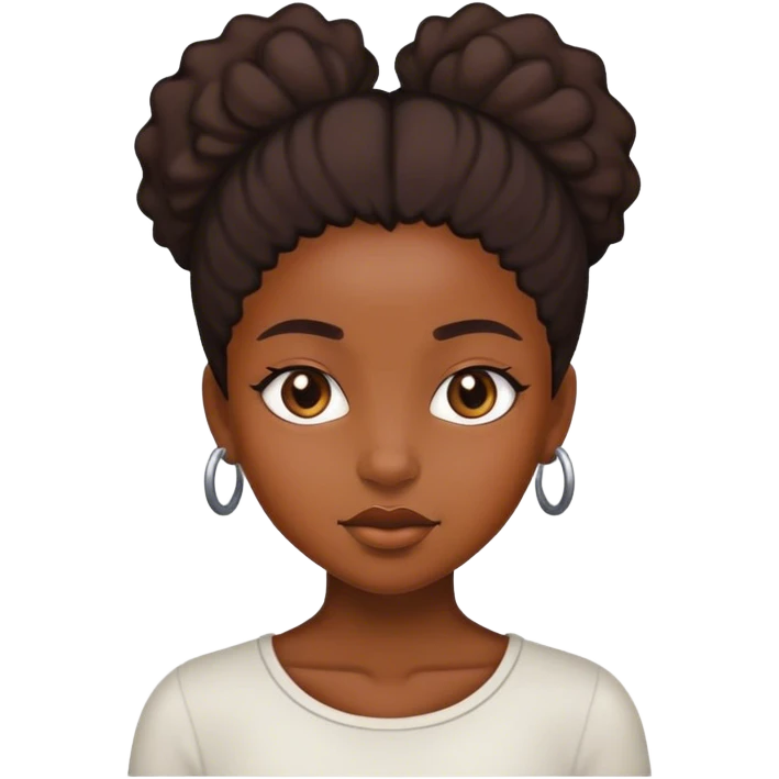 Black girl emoji
