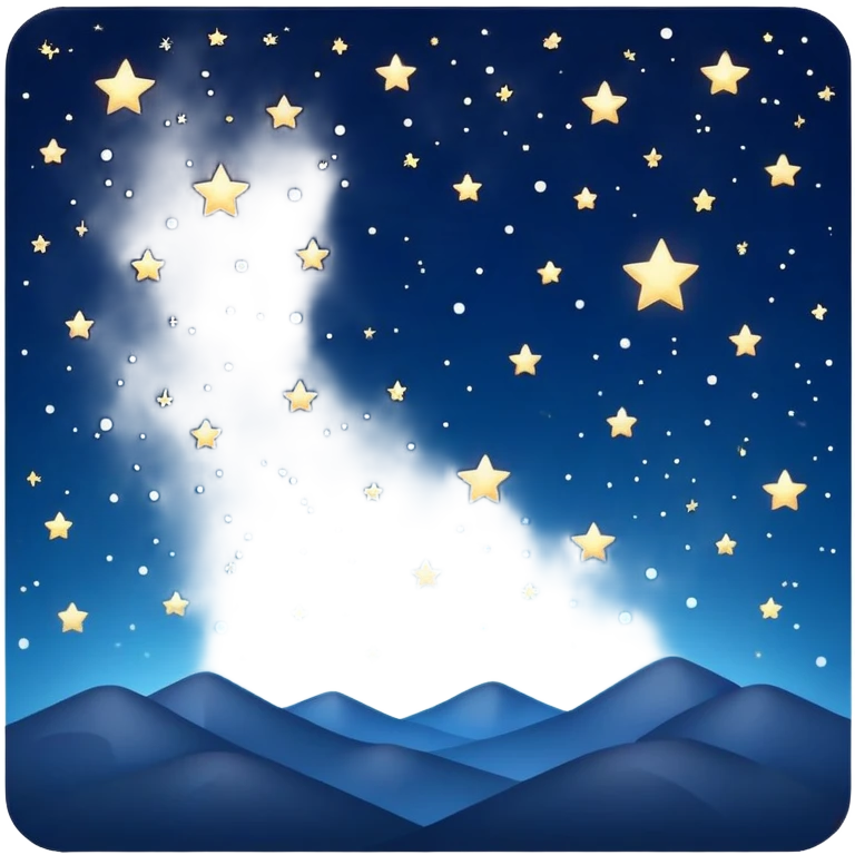 Night sky with stars for 'As Long As You Love Me' by Backstreet Boys emoji
