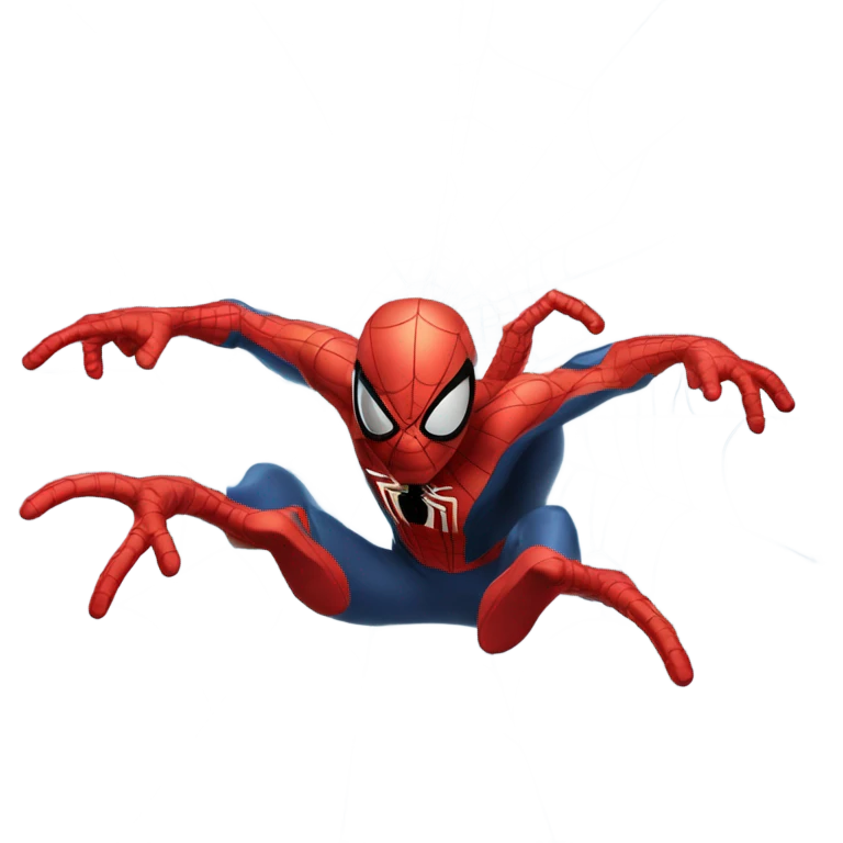 Spider-Man's hand shooting a web emoji
