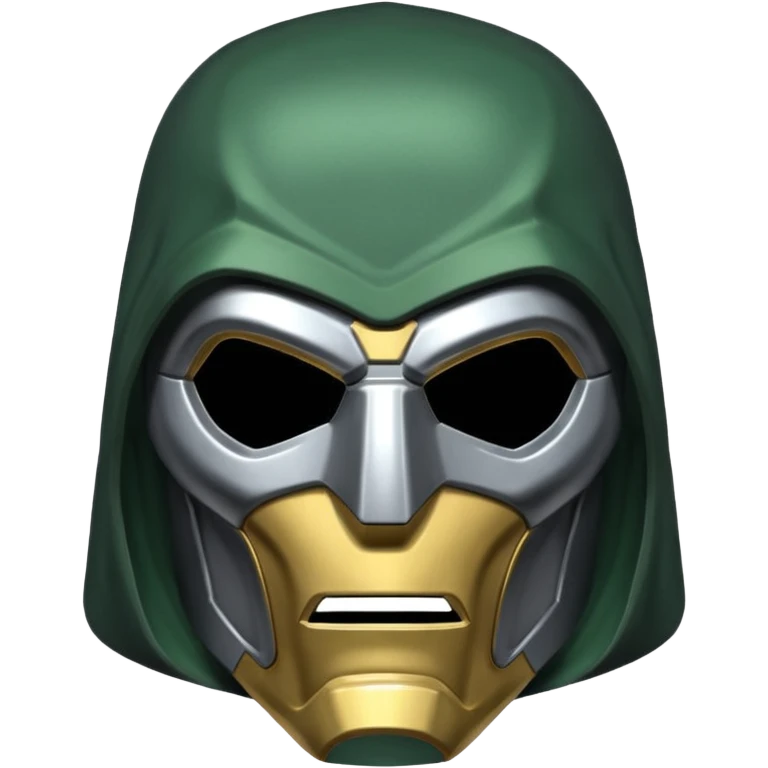 Doctor Doom silver mask emoji