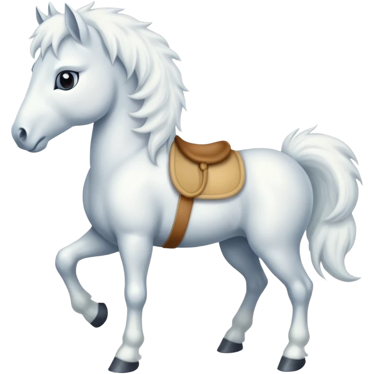 An eight-legged white horse emoji
