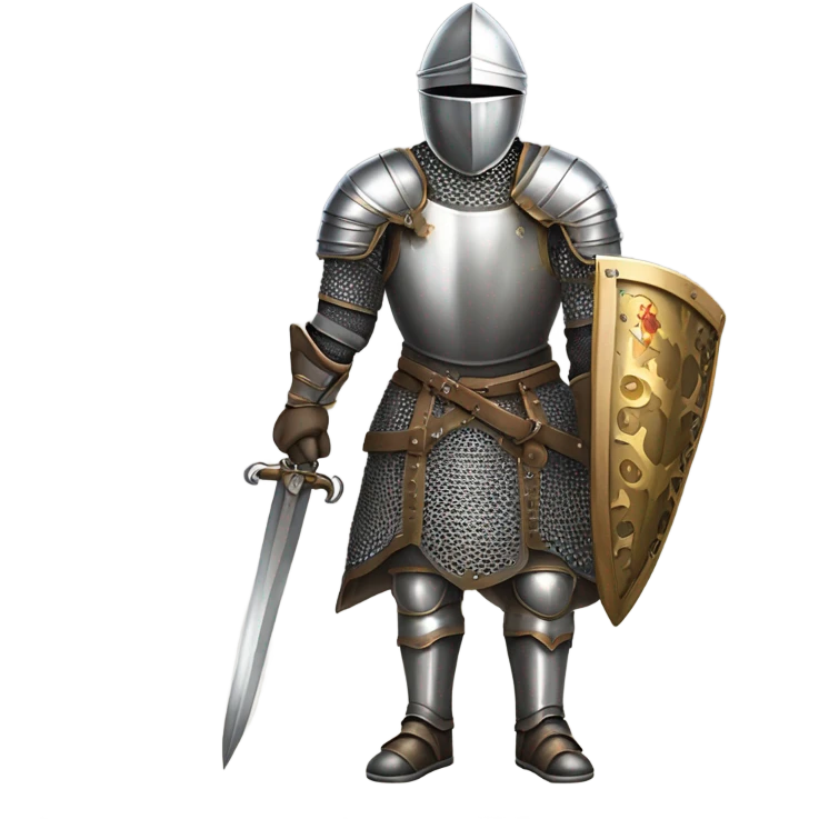 Man in knight costume emoji