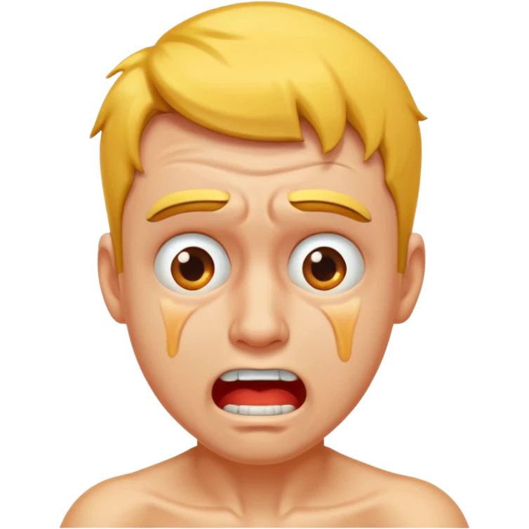 Submissive in pain male emoji