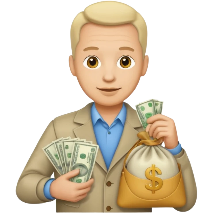 UNCLE WITH a bag OF MONEY emoji