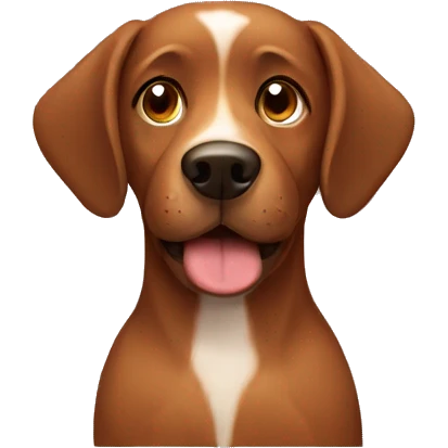 Brown dog emoji
