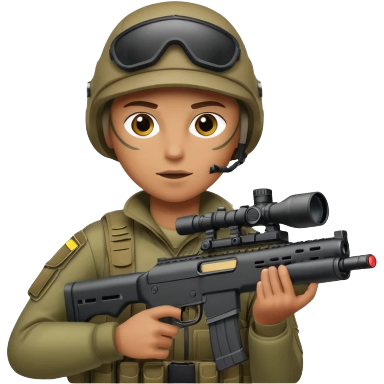 Sniper with laser emoji