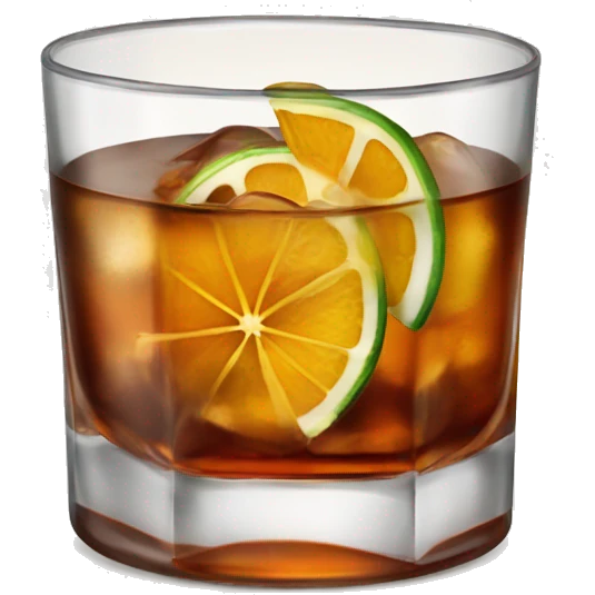one old Fashioned coktail emoji