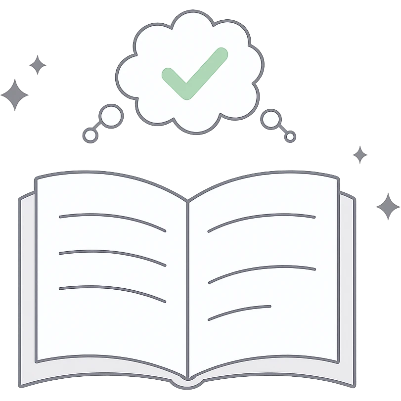 open book, minimalistic pastel illustration with clean lines, avoiding warm colors emoji