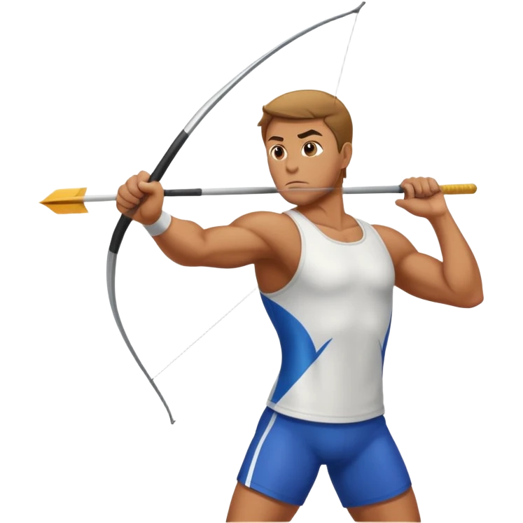 A man throw javlin emoji