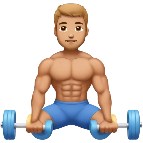 buff guy foam-roller emoji