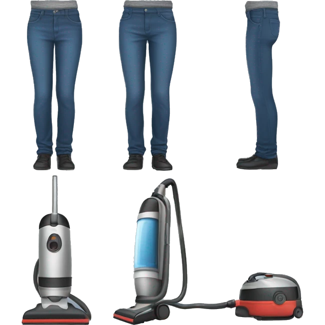 Vacuums wearing pants  emoji