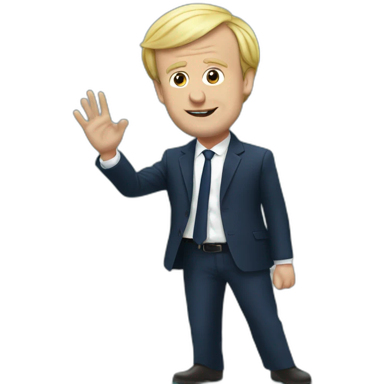 Emmanuel Macron sur Marine Lepen emoji