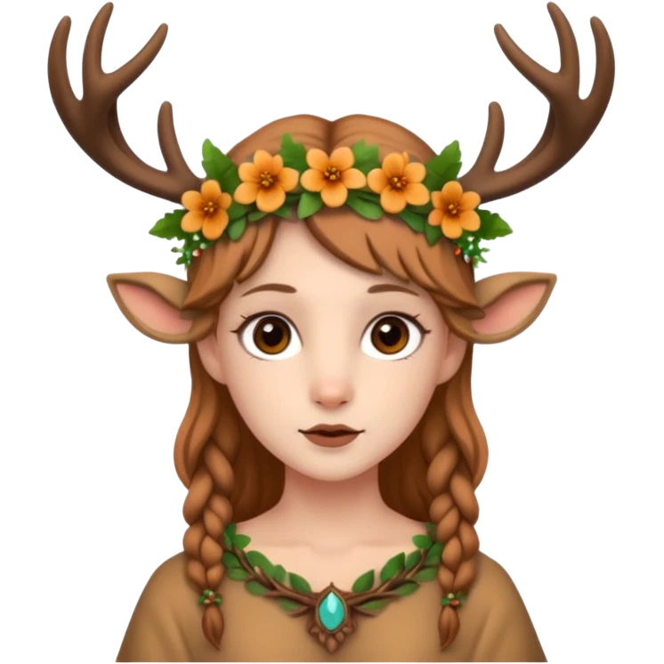 Druid human like fawn emoji