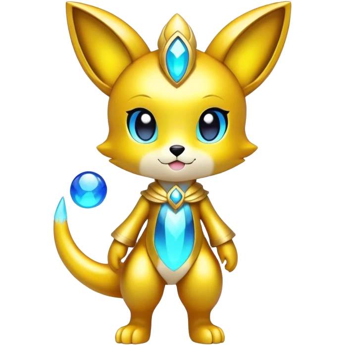 Shiny Chibi Anthro Sona Fakemon-Spectrobe Full Body emoji
