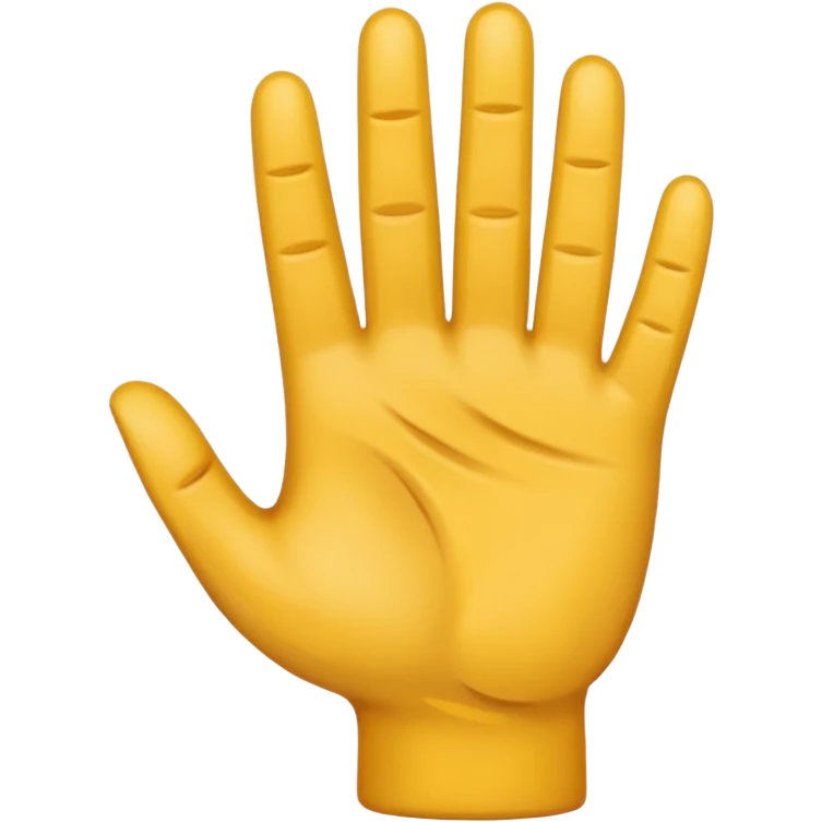 Una mano con 3 dedos emoji