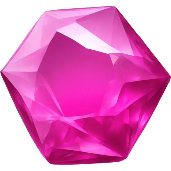 Bright pink crystal emoji