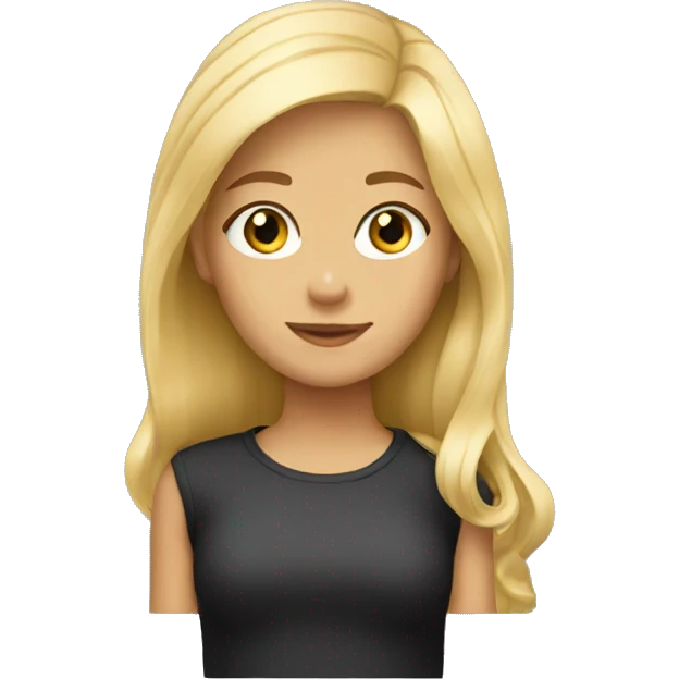 Blond girl  emoji