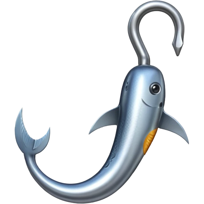 fish hook emoji