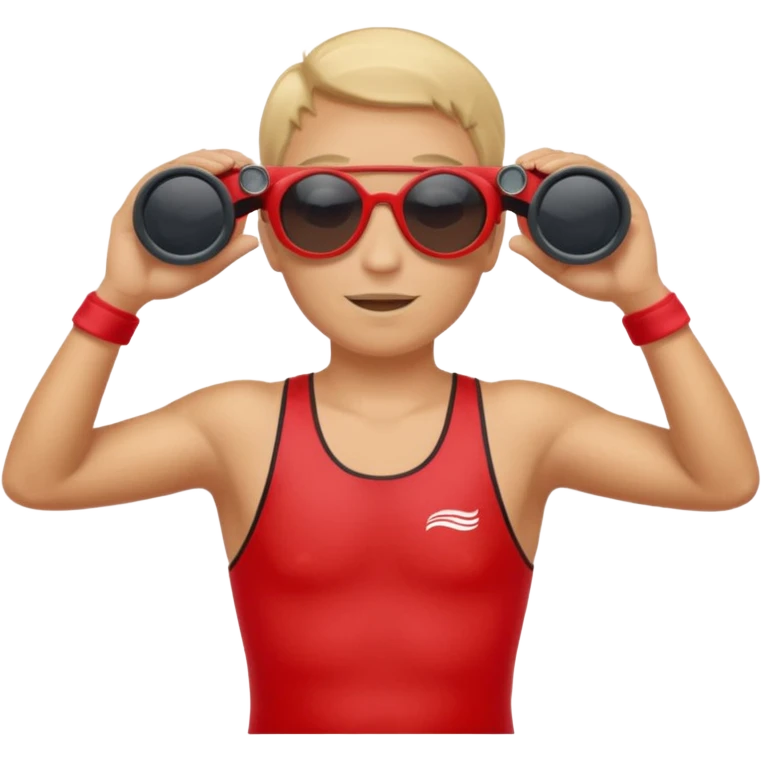 Lifeguard on watch tower emoji