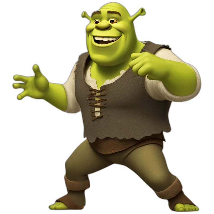 Shrek dancing emoji