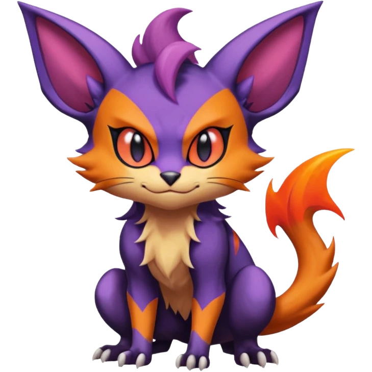 Noivern-Noibat-Torracat-fusion emoji