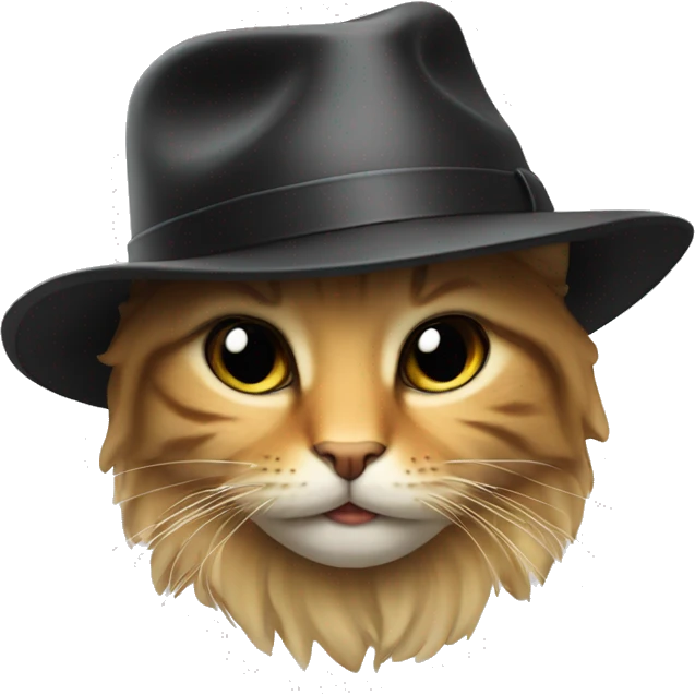 Le epic cat wearing le epic fedora emoji