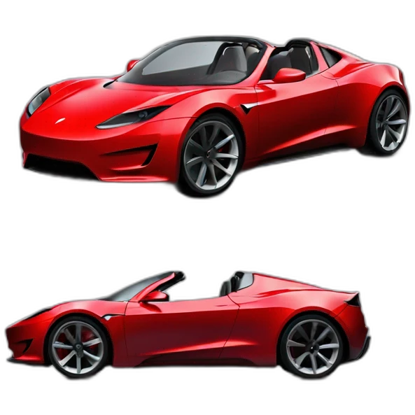 tesla roadster red emoji