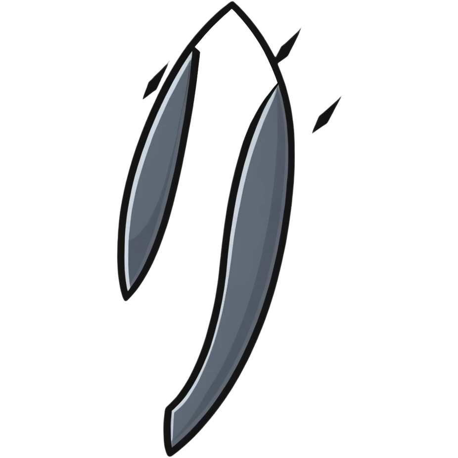 cartoonish metal nail with exaggerated features emoji