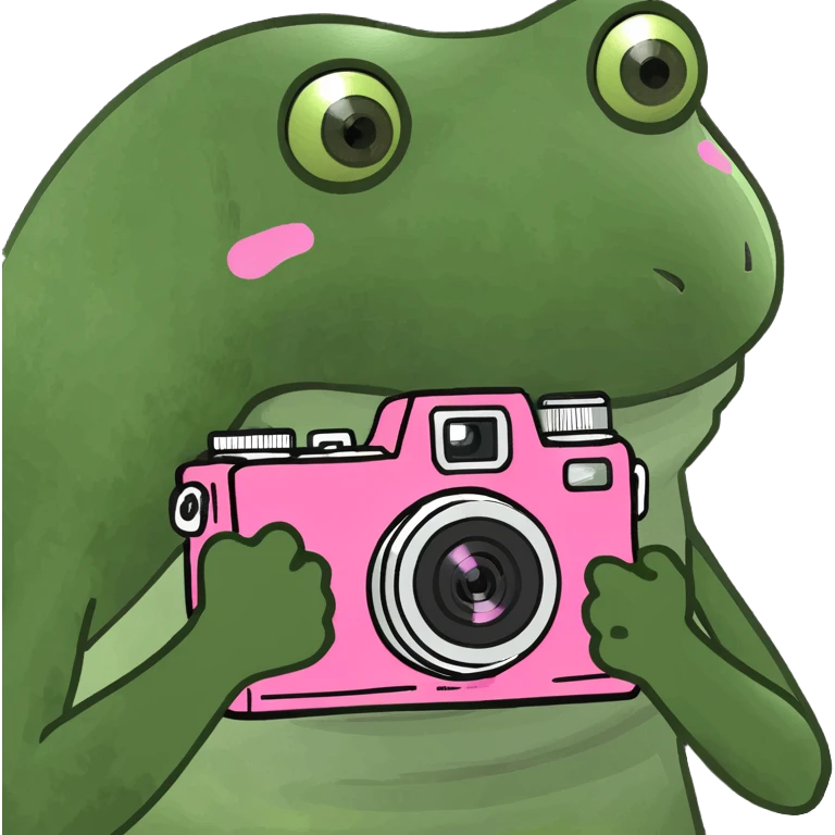 Pink camera emoji
