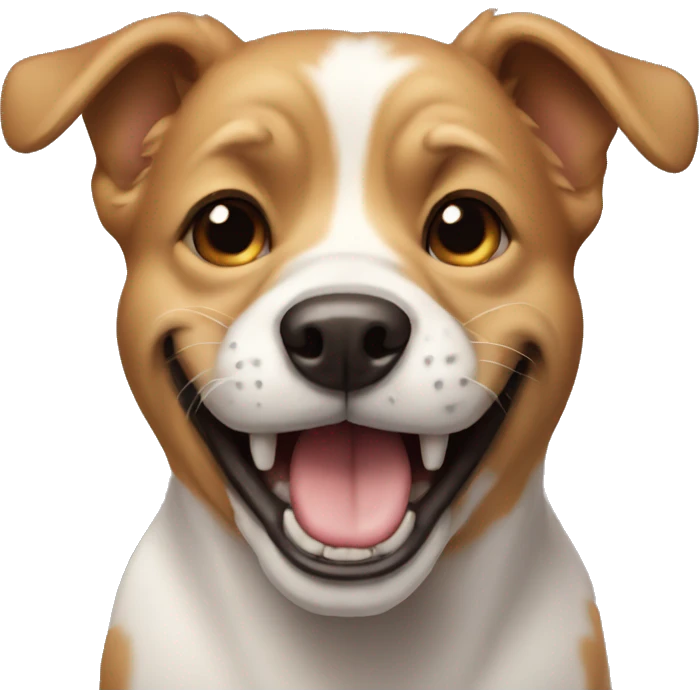 Dog with teeth emoji