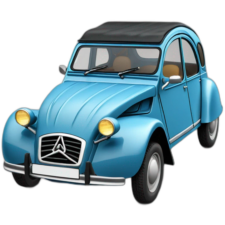 a blue car Citroën 2 CV emoji